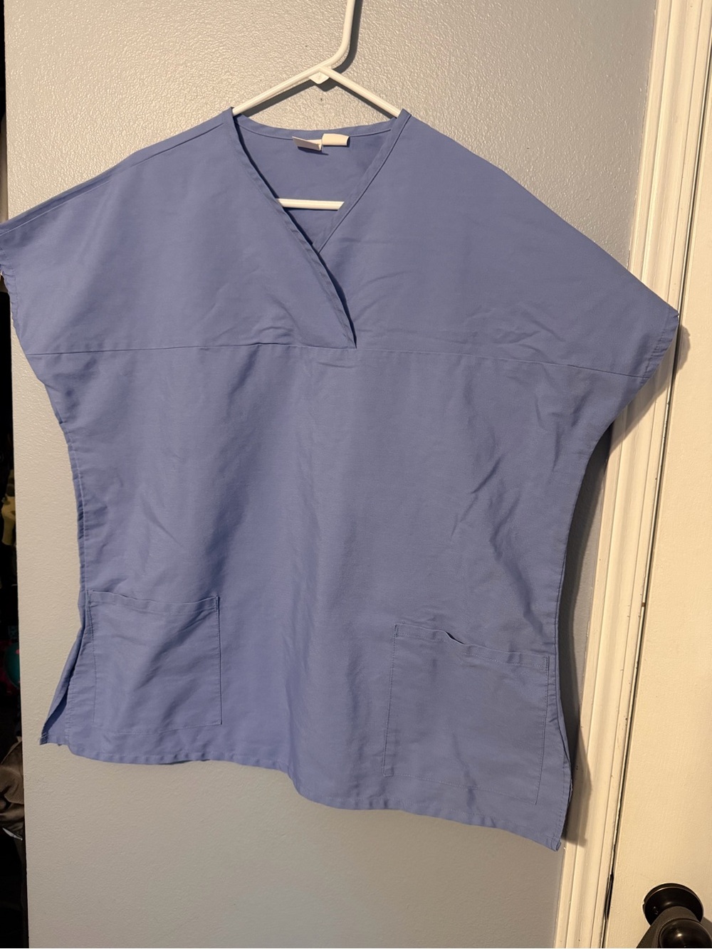 Relaxed V-Neck Women’s Top in Periwinkle